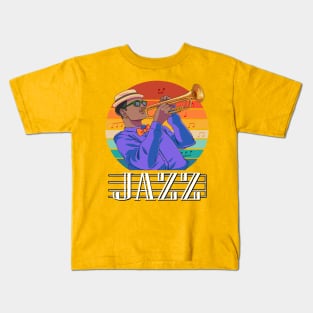 International Jazz Day Trumpet Player Kids T-Shirt
